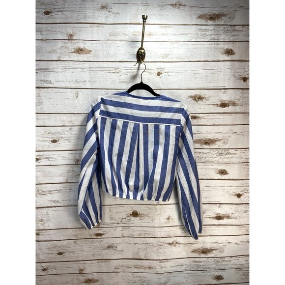 By The Way Striped blouse size medium - Picture 4 of 4